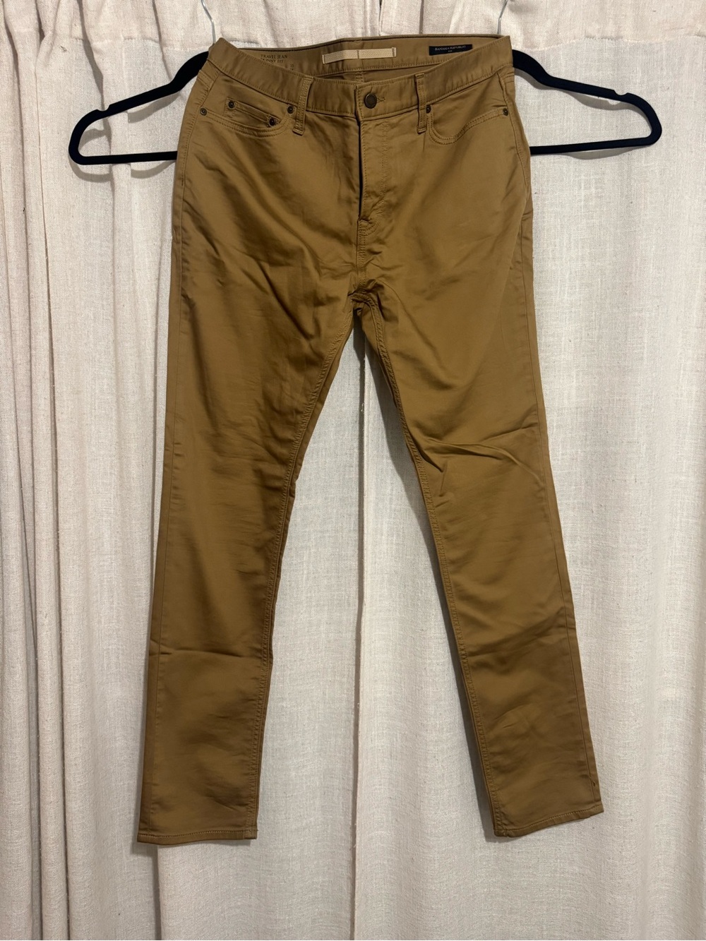 Banana Republic Men's Tan Slim Chinos